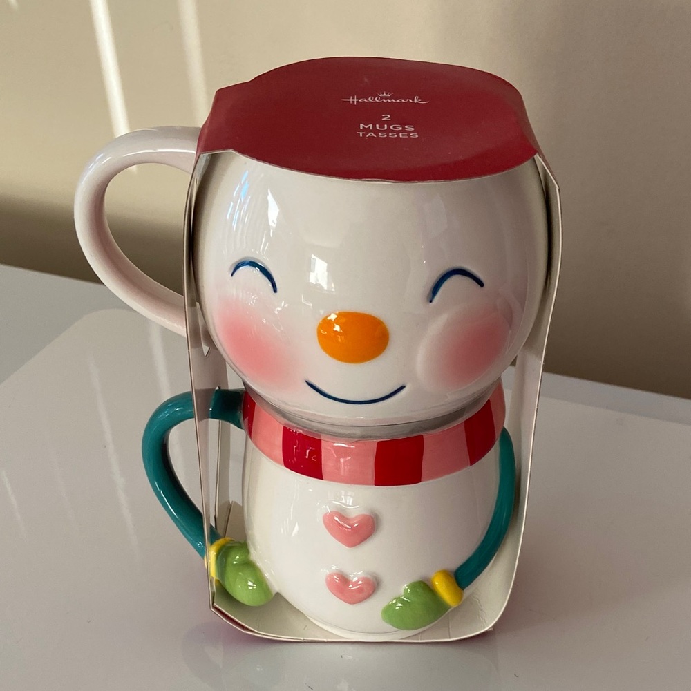 🆕 Hallmark Snowman Mugs 2 mugs